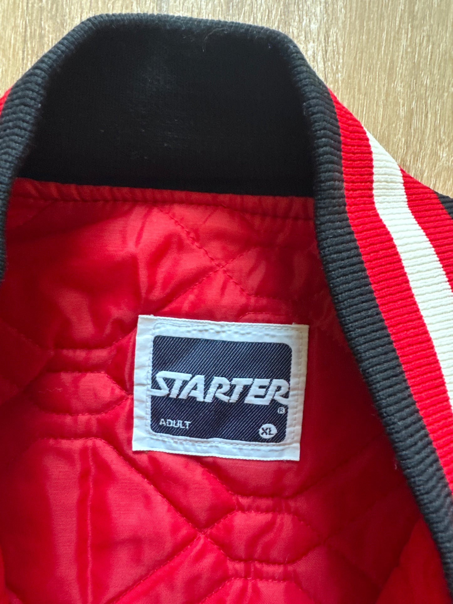 Vintage 80s Starter University Of Georgia Bulldogs Satin Jacket