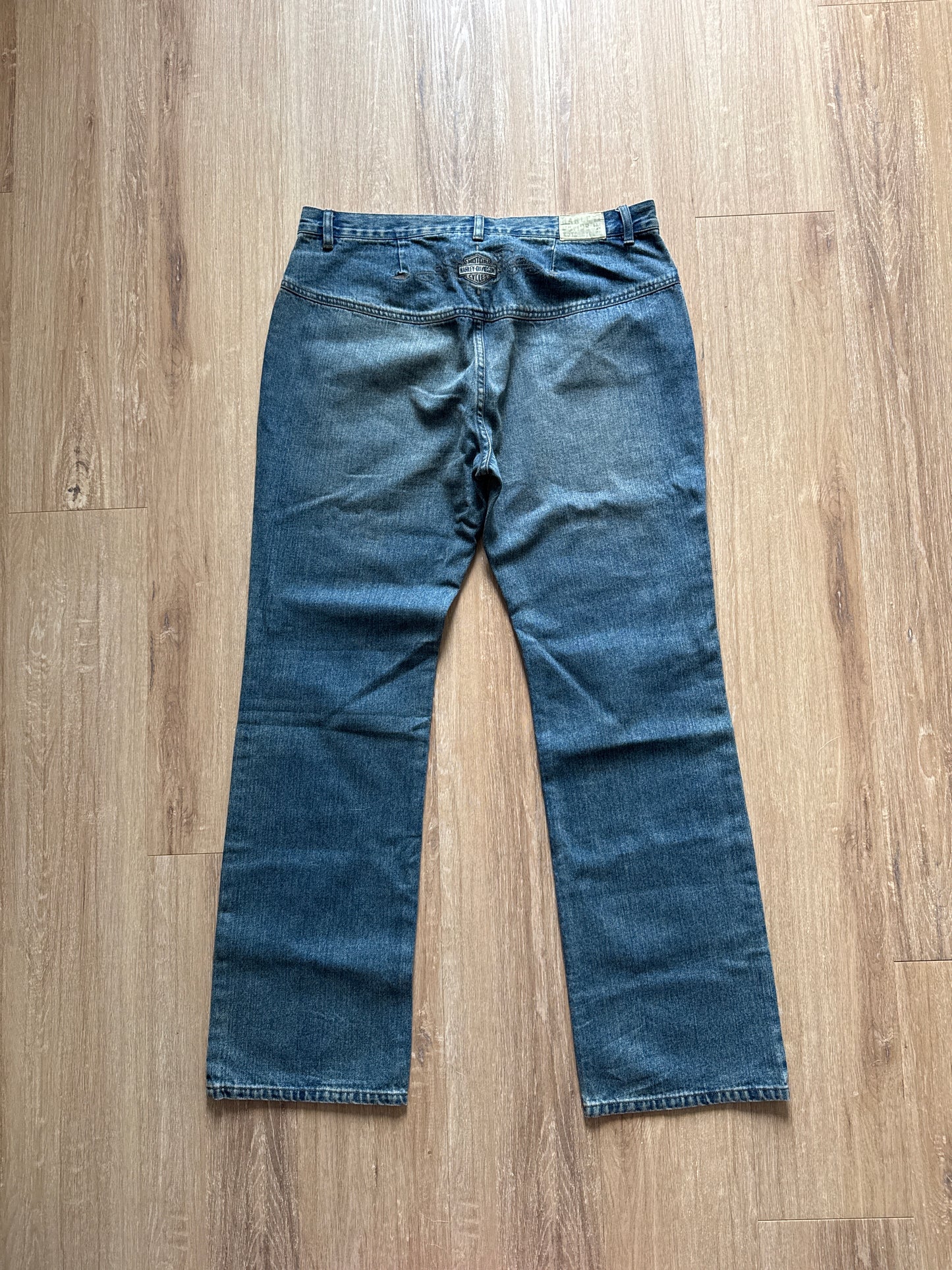 Vintage Y2K Women’s Harley Davidson Yoke Embroidered Denim Jean