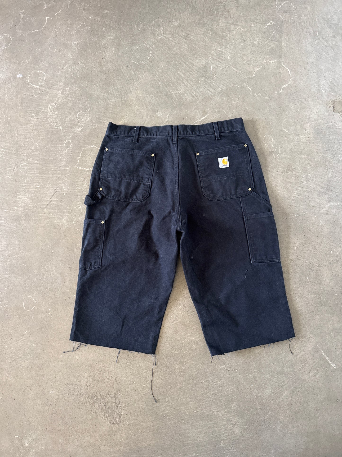Carhartt Double Knee Long Black Shorts