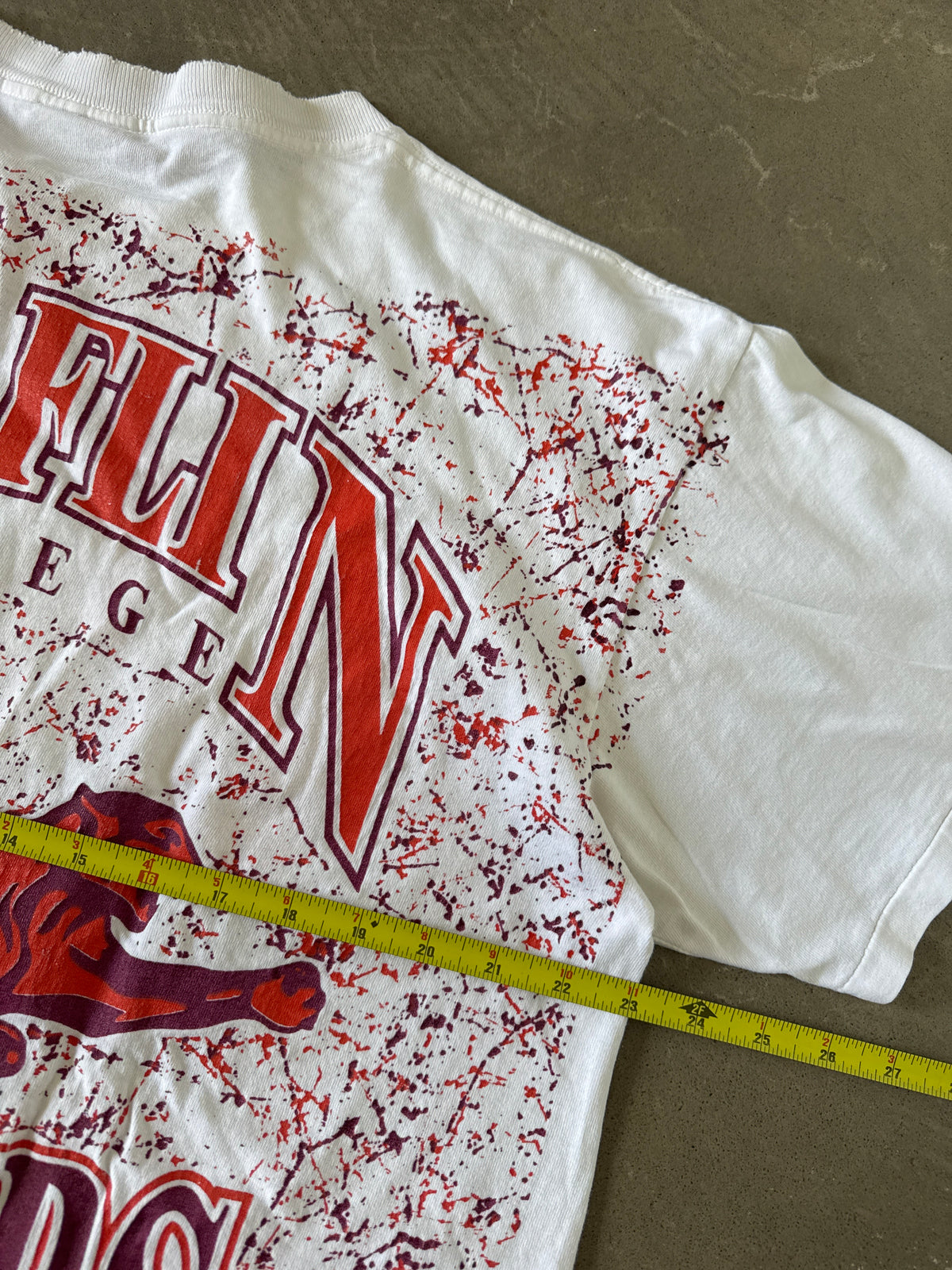 Vintage 90s Claflin College Panthers All Over Print Tee