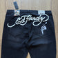 Ed Hardy Dagger Skull Black Denim Jeans