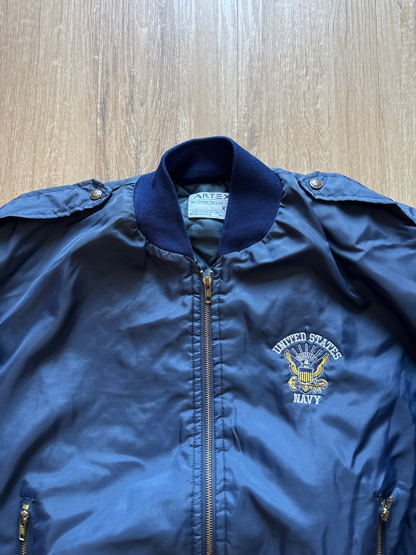 Vintage Artex United States Navy Bomber Jacket