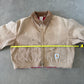 Carhartt Women’s Cropped Distressed Tan Jacket