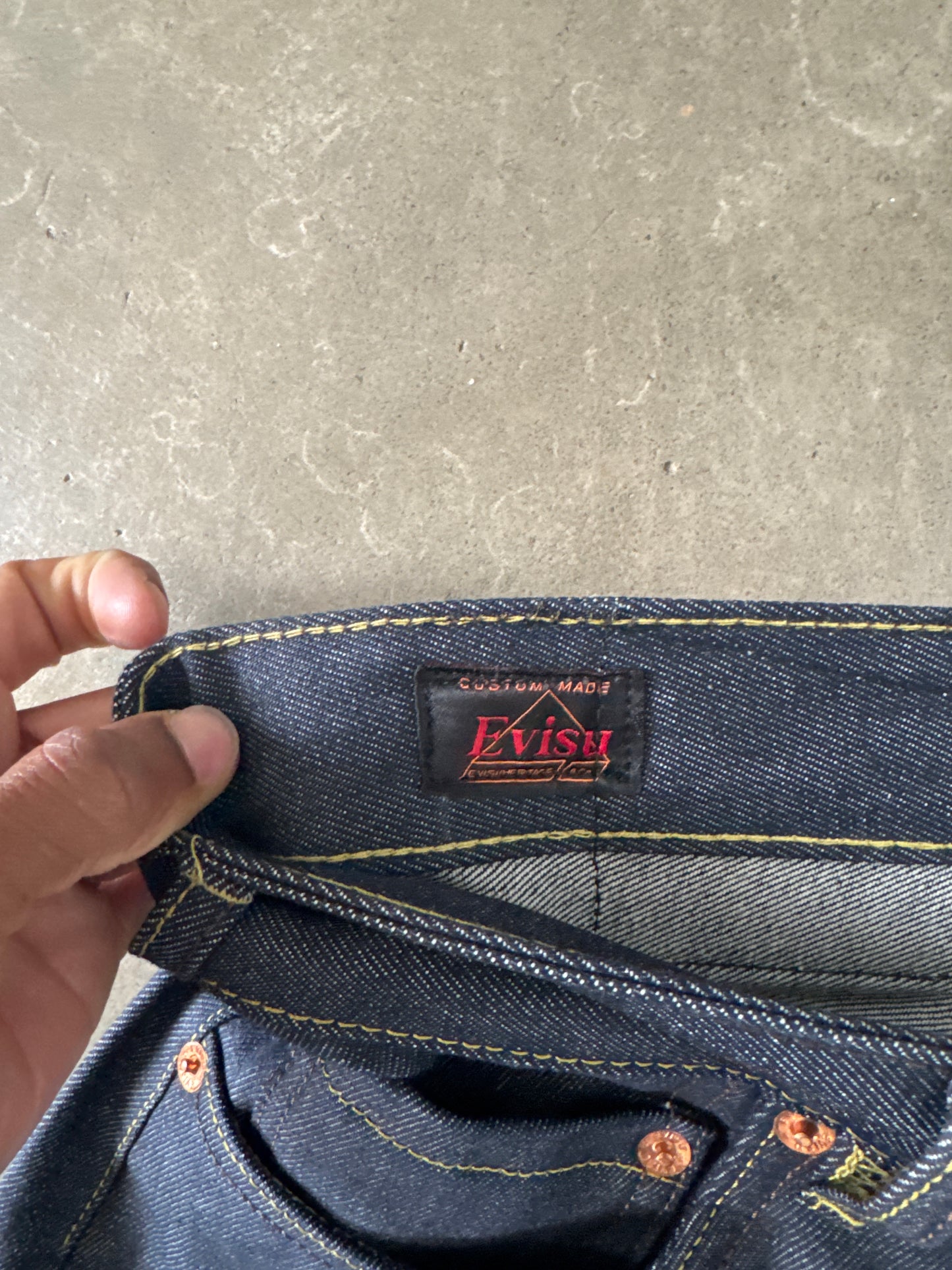 Evisu Multi Pocket Japanese Art Selvedge Denim Jeans