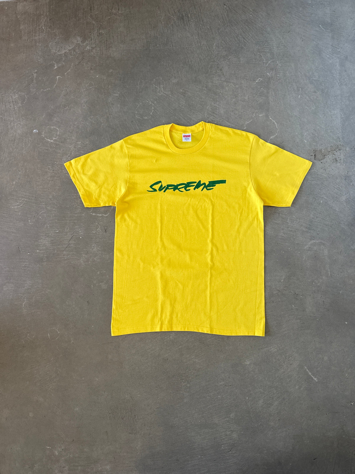 Supreme Futura Logo Yellow Tee (FW20)