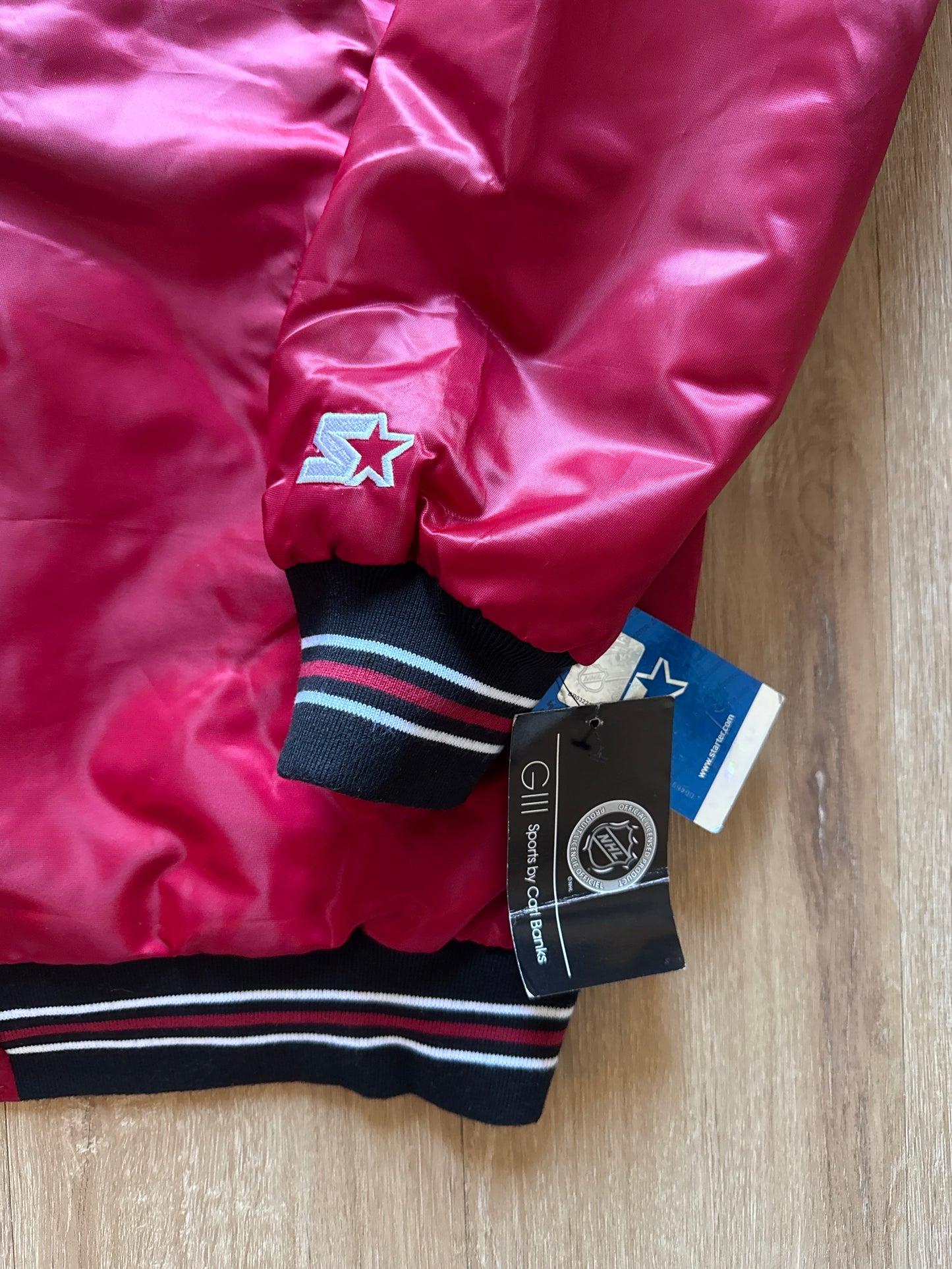 Starter Arizona Coyotes NHL Satin Bomber Jacket