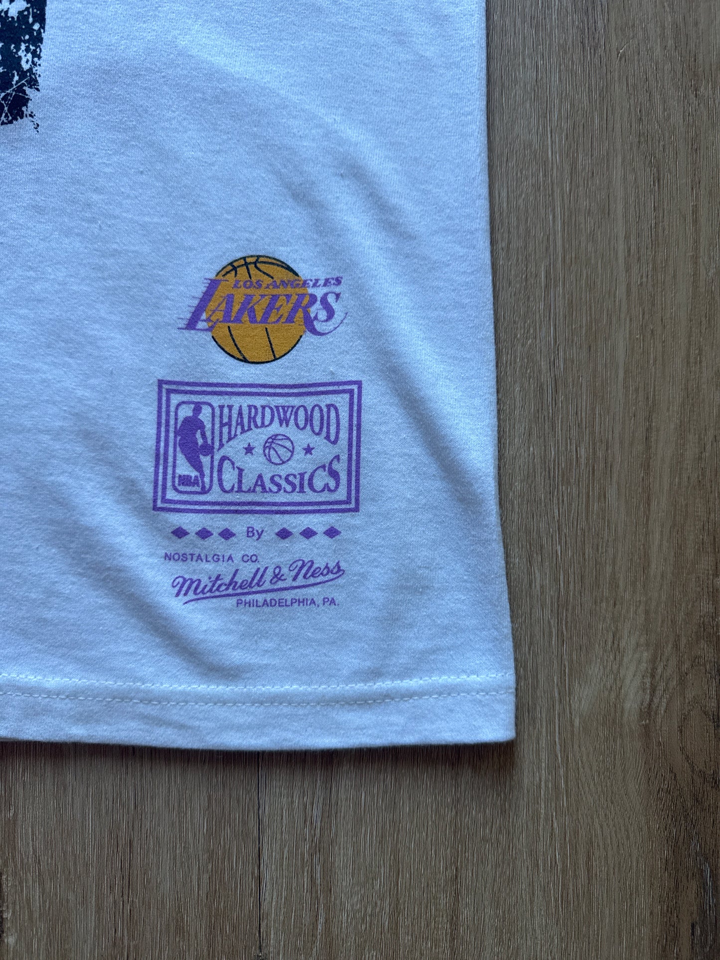 Mitchell & Ness Hardwood Classics Shaquille O'Neal Los Angeles Lakers Player Burst Tee