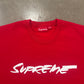 Supreme Futura Logo Red Crewneck (FW20)