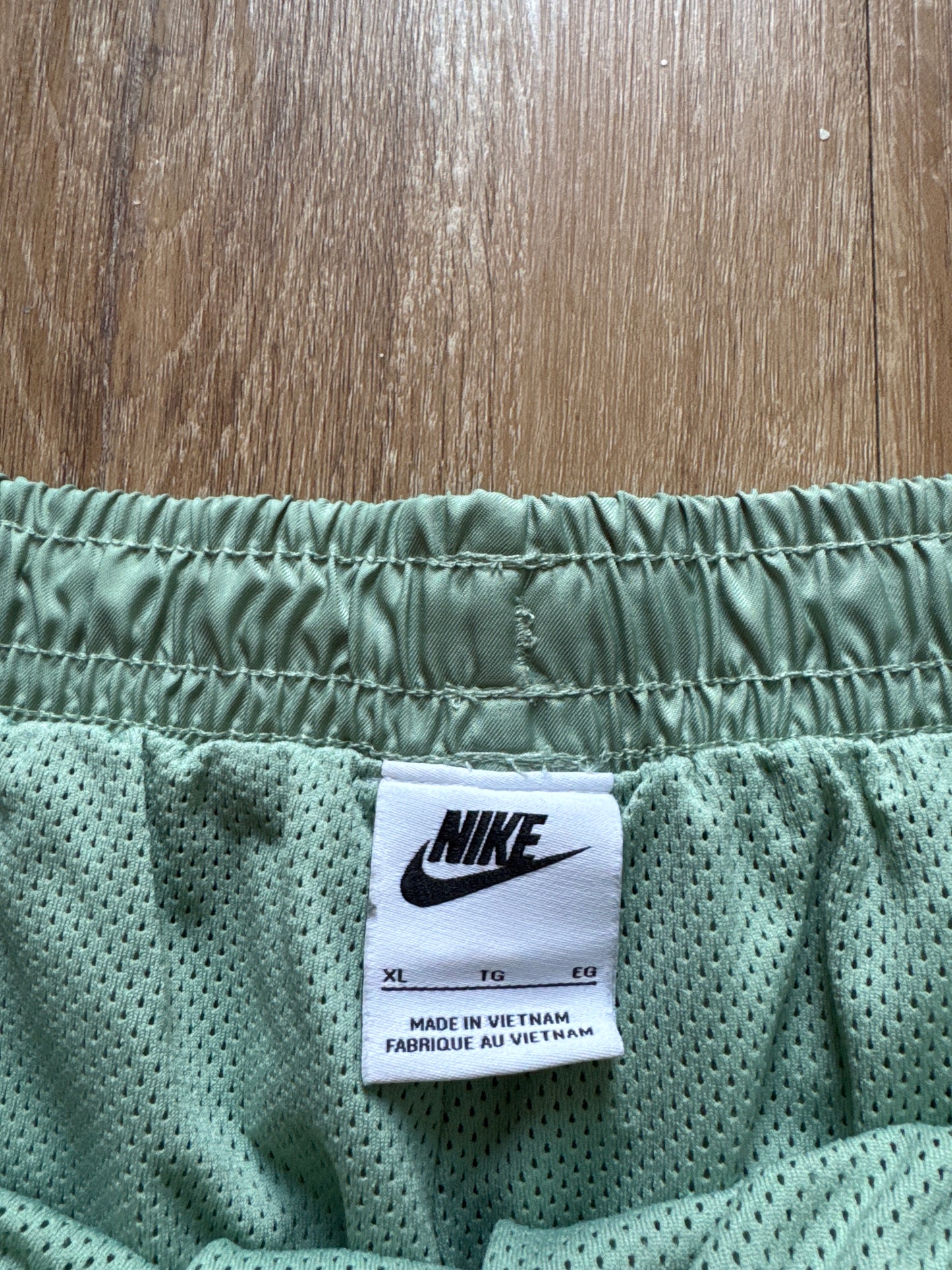 Nike Pale Mint Green Logo Shorts