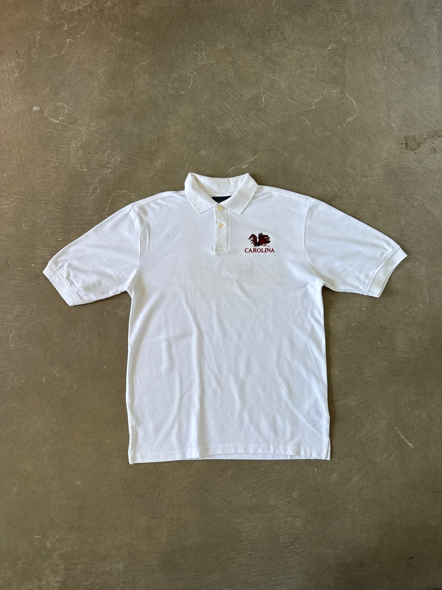 Vintage University Of South Carolina Gamecocks Embroidered Logo Polo Shirt