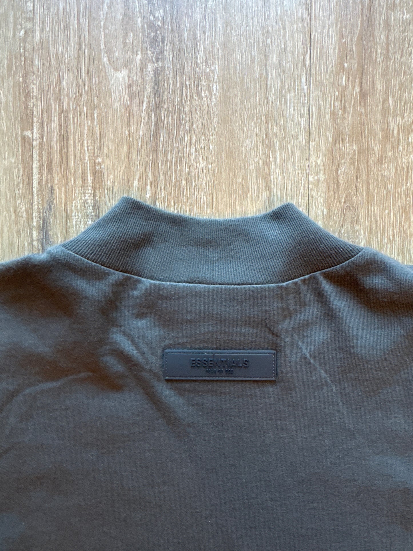 Fear Of God Essentials Long Sleeve Off Black Tee