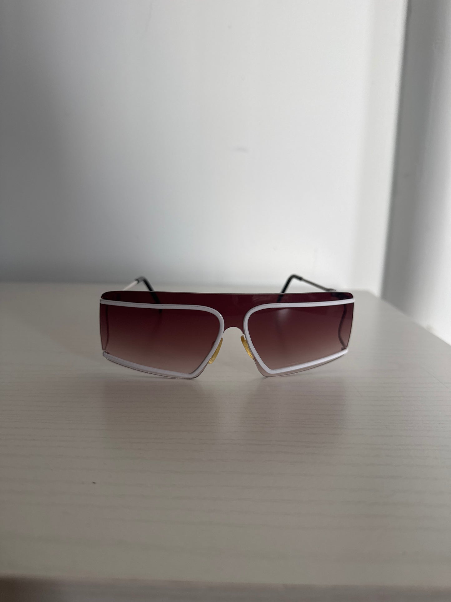 Y2K Square Shield Steampunk Sunglasses