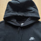 Nike Black Embroidered Logo Hoodie