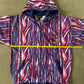 Vintage 90s Buffalo Bills Zebra Striped Hooded Zip Up