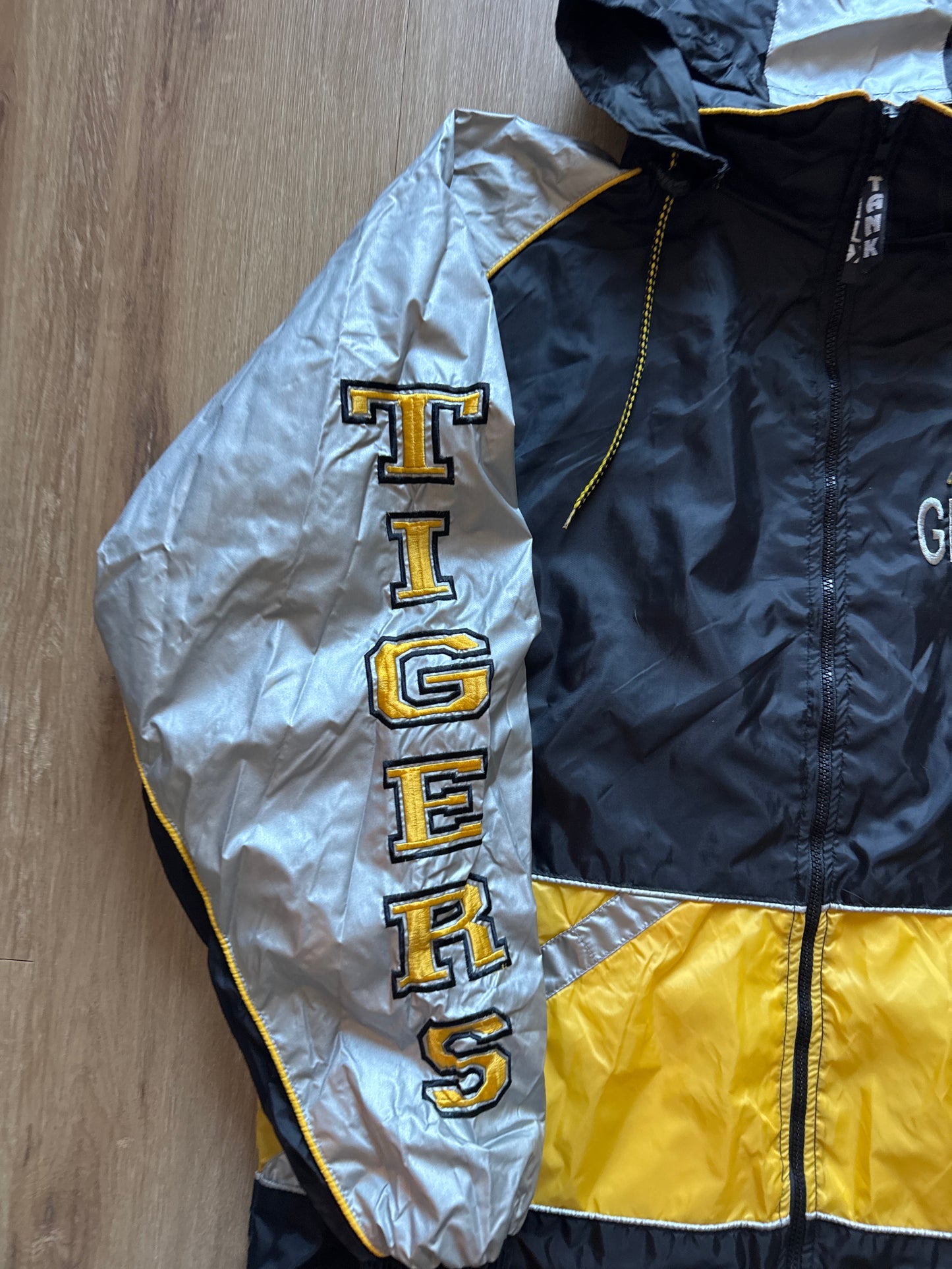 Vintage 90s Tank Grambling State University Tiger Country Winbreaker Zip Up HBCU Jacket