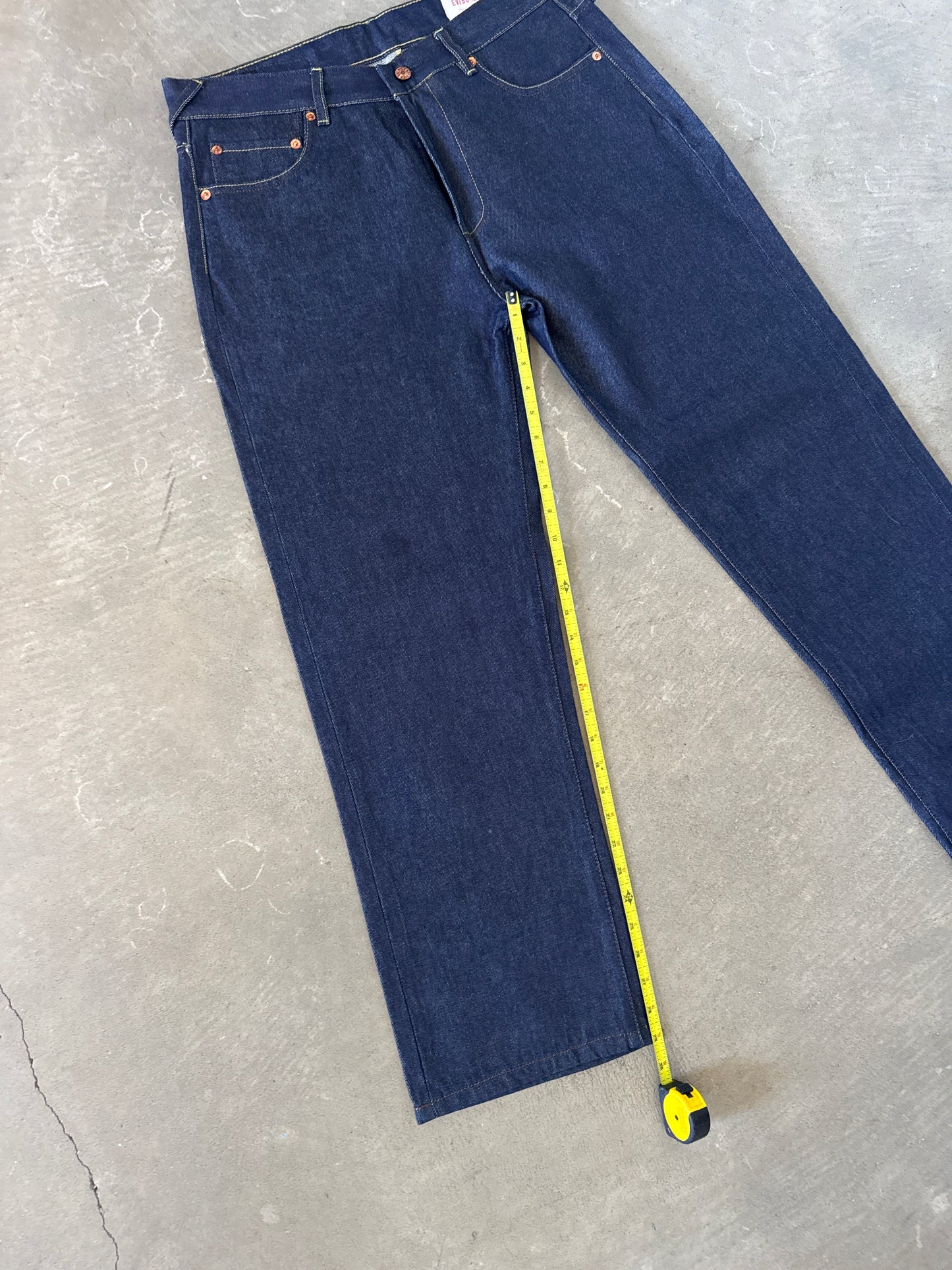 Evisu Embroidered Dragon Feather Japanese Art Salvage Denim Jeans