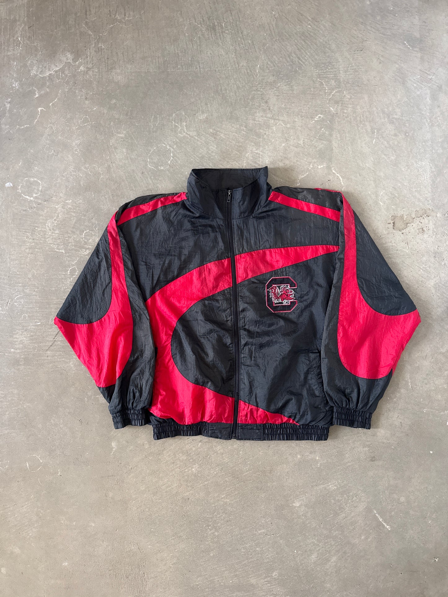 Vintage 90s Pro Players University Of South Carolina Gamecocks Windbreaker Jacket