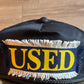Vintage 90s Used Metal Plate Snap Back Hat