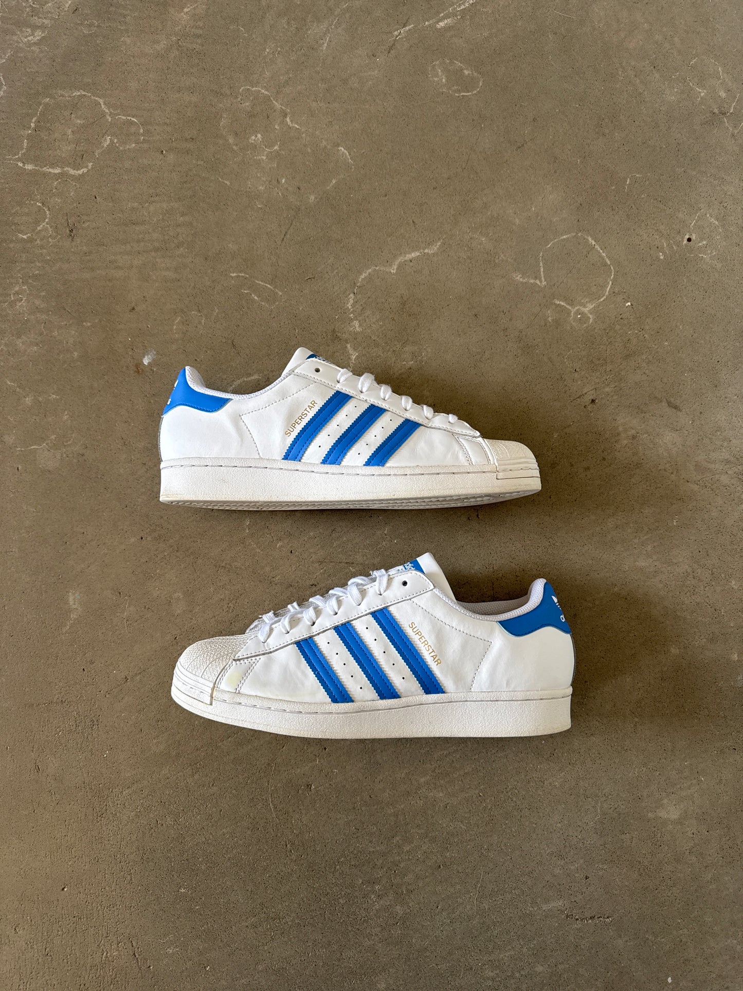 Adidas Superstar White True Blue