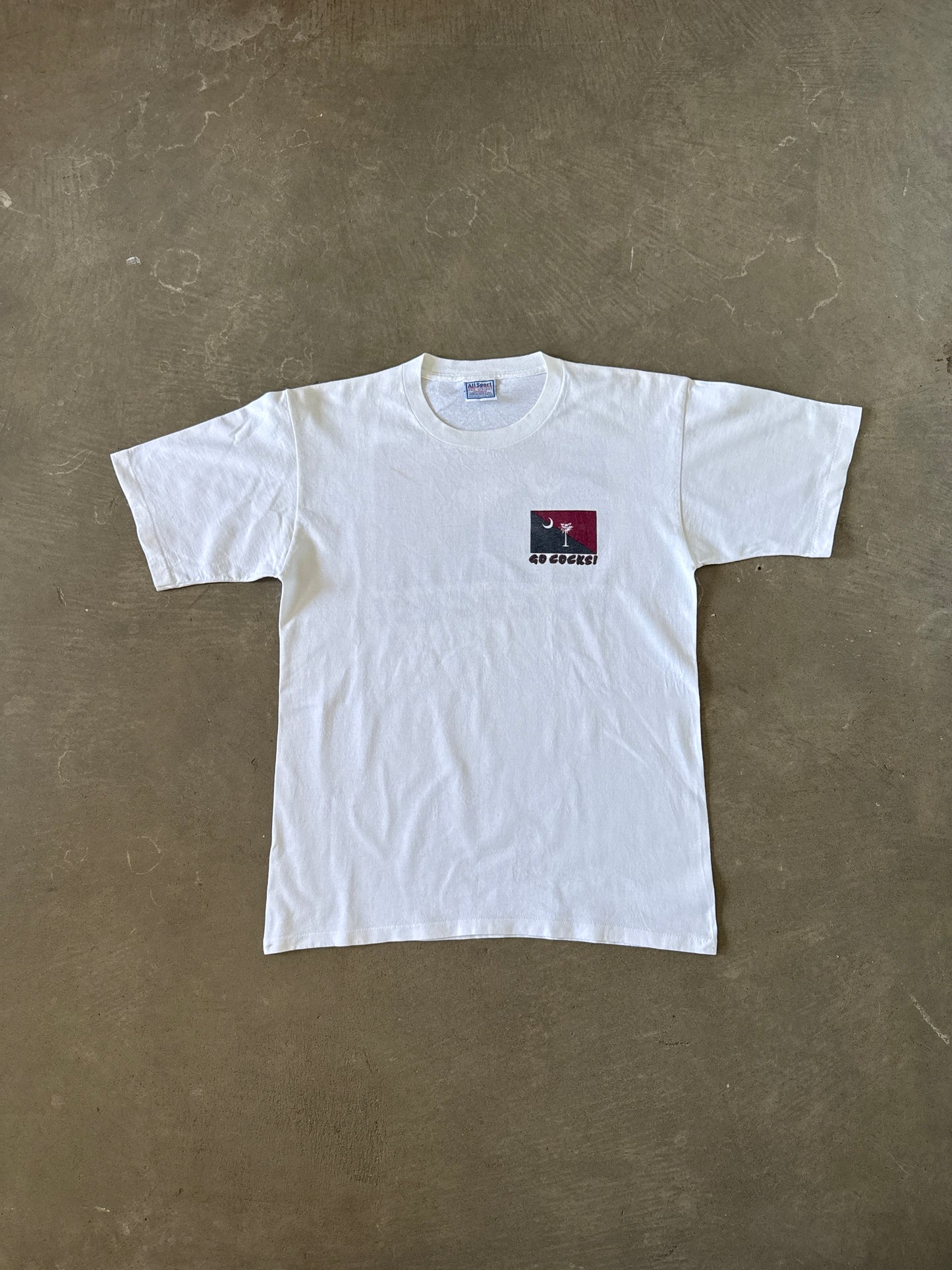 Vintage University Of South Carolina Gamecocks Go Cocks Tee