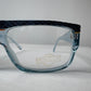 Vintage 90s Genuine Snake Skin Hip Hop Style Glasses