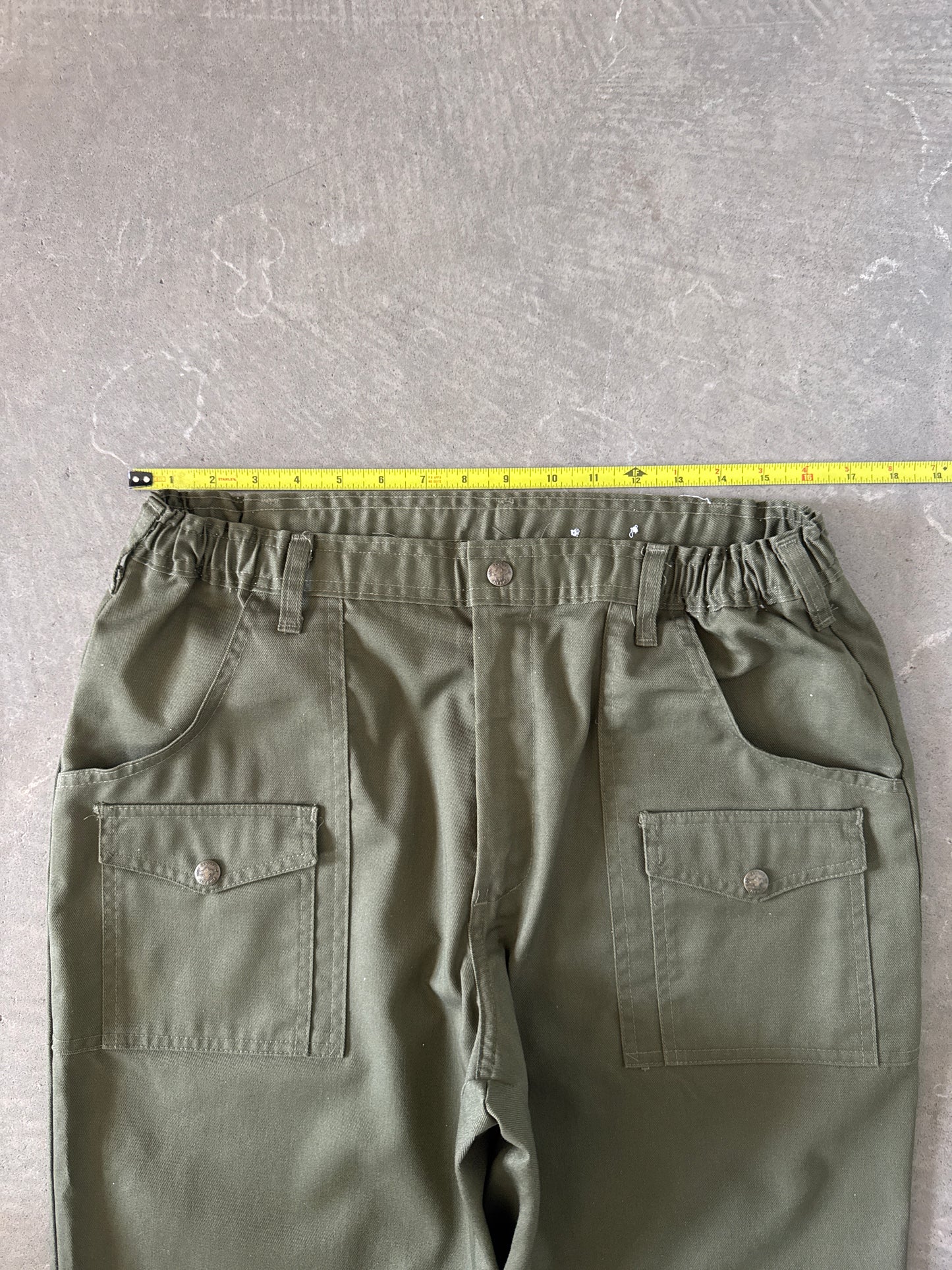 Vintage Boys Scouts Of America Uniform Trouser Cargo Pants