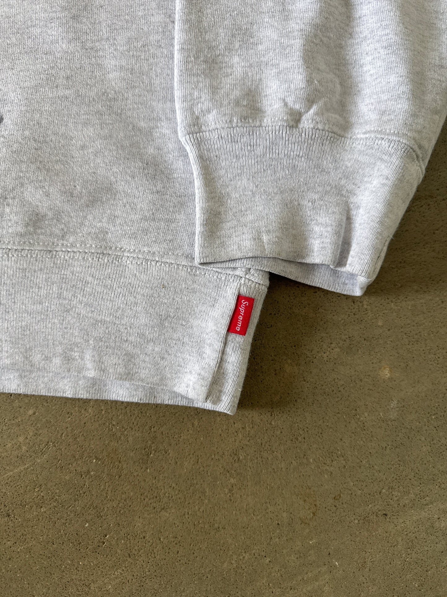 Supreme Warm Up Ash Grey Crewneck (SS19)
