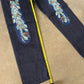 Evisu Embroidered Japanese Art Selvedge Denim Jeans