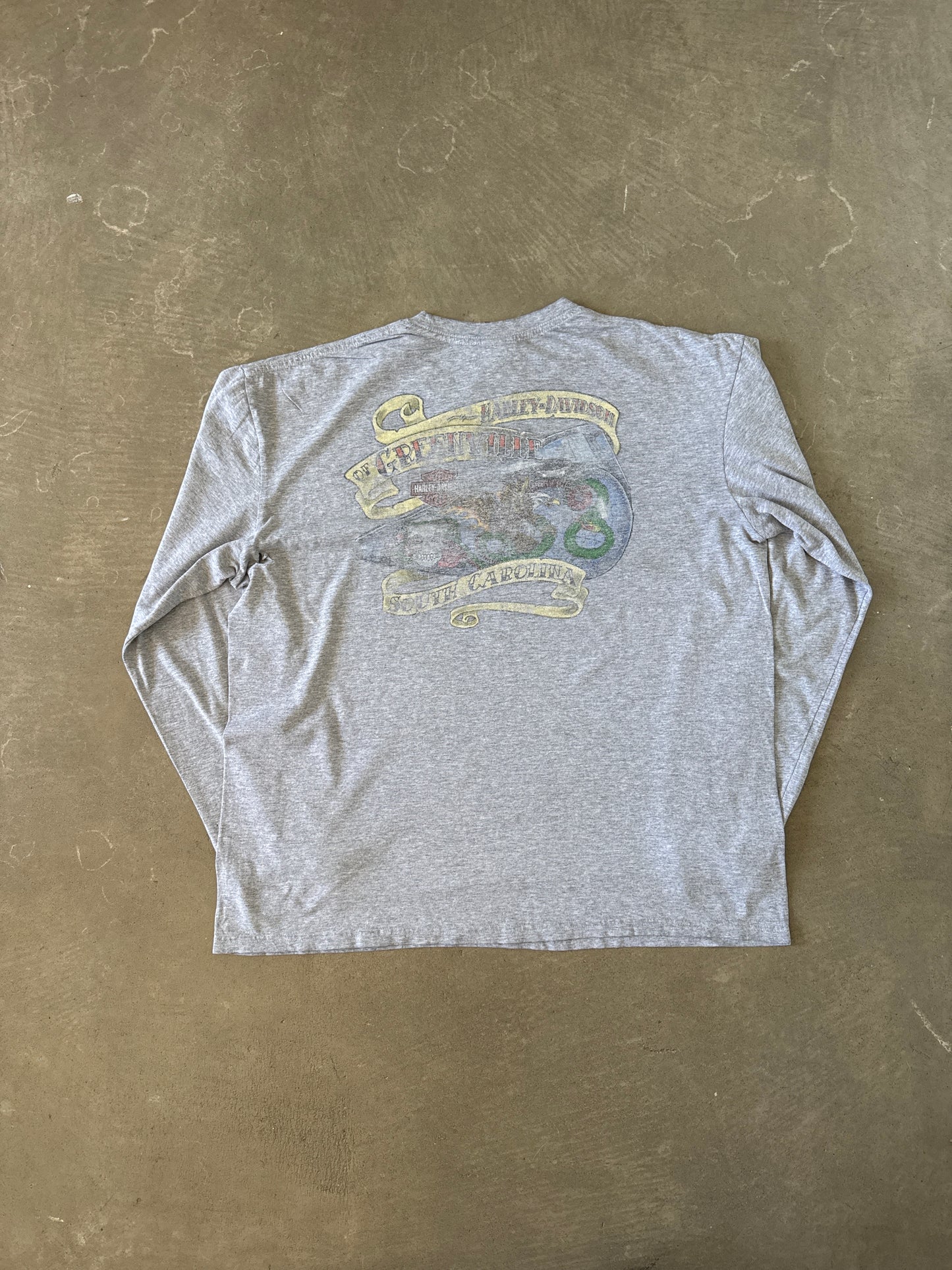 Vintage Harley Davidson Greenville South Carolina Long Sleeve