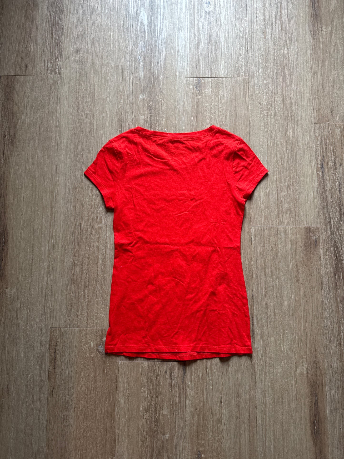 Y2K Women’s Bebe Bedazzled Infrared Logo Tee