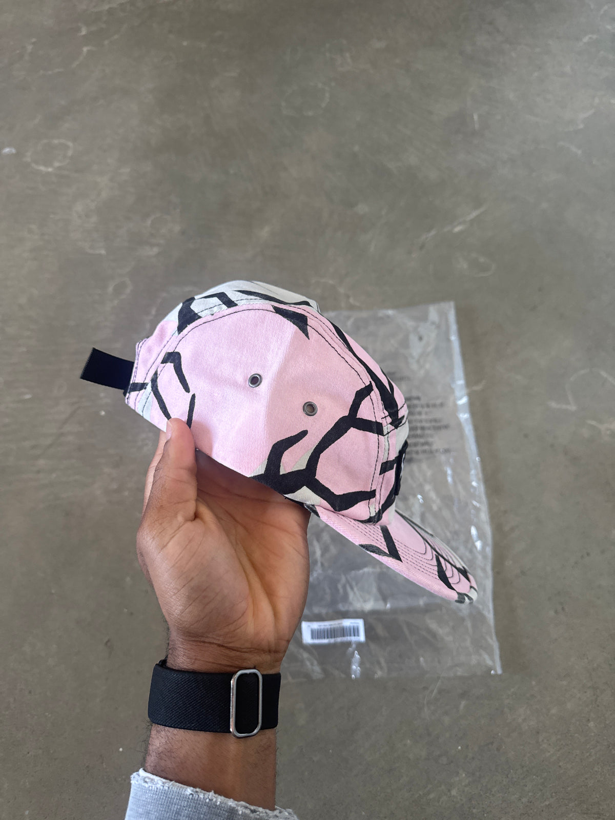Supreme 5-Panel Predator Pink Camo Camp Cap Hat (FW26)