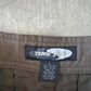 Vintage Y2K Ying Yang Baggy Olive Green Hiking Pants