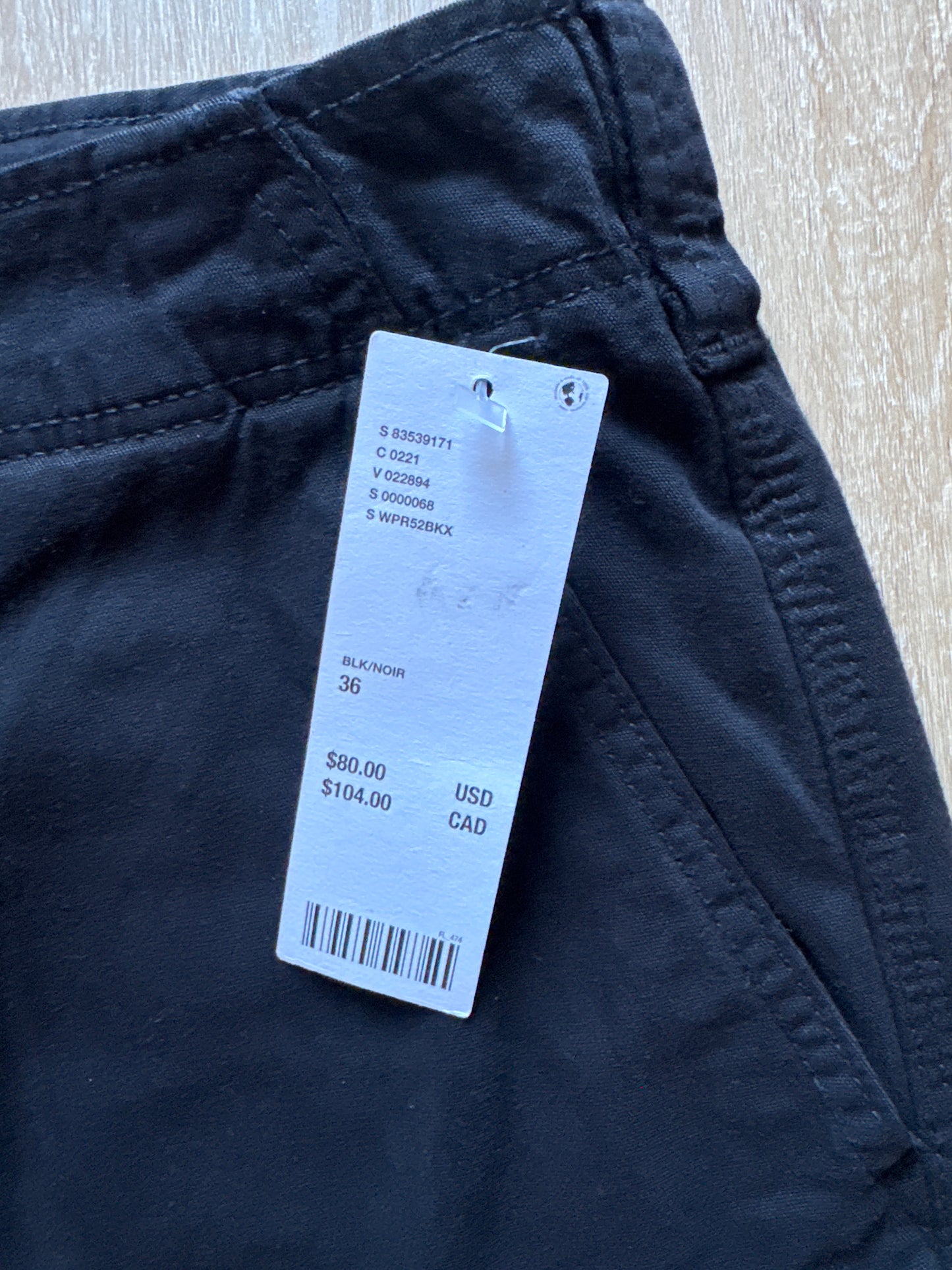 Dickies Black Straight Fit Cargo Pants