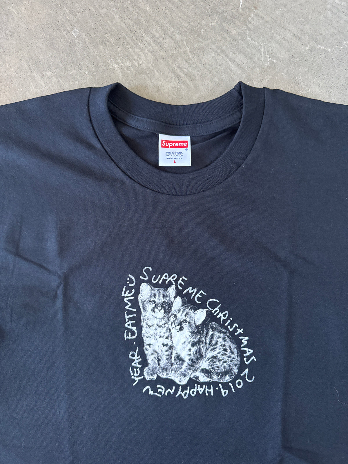 Supreme Eat Me Black Tee (FW19)