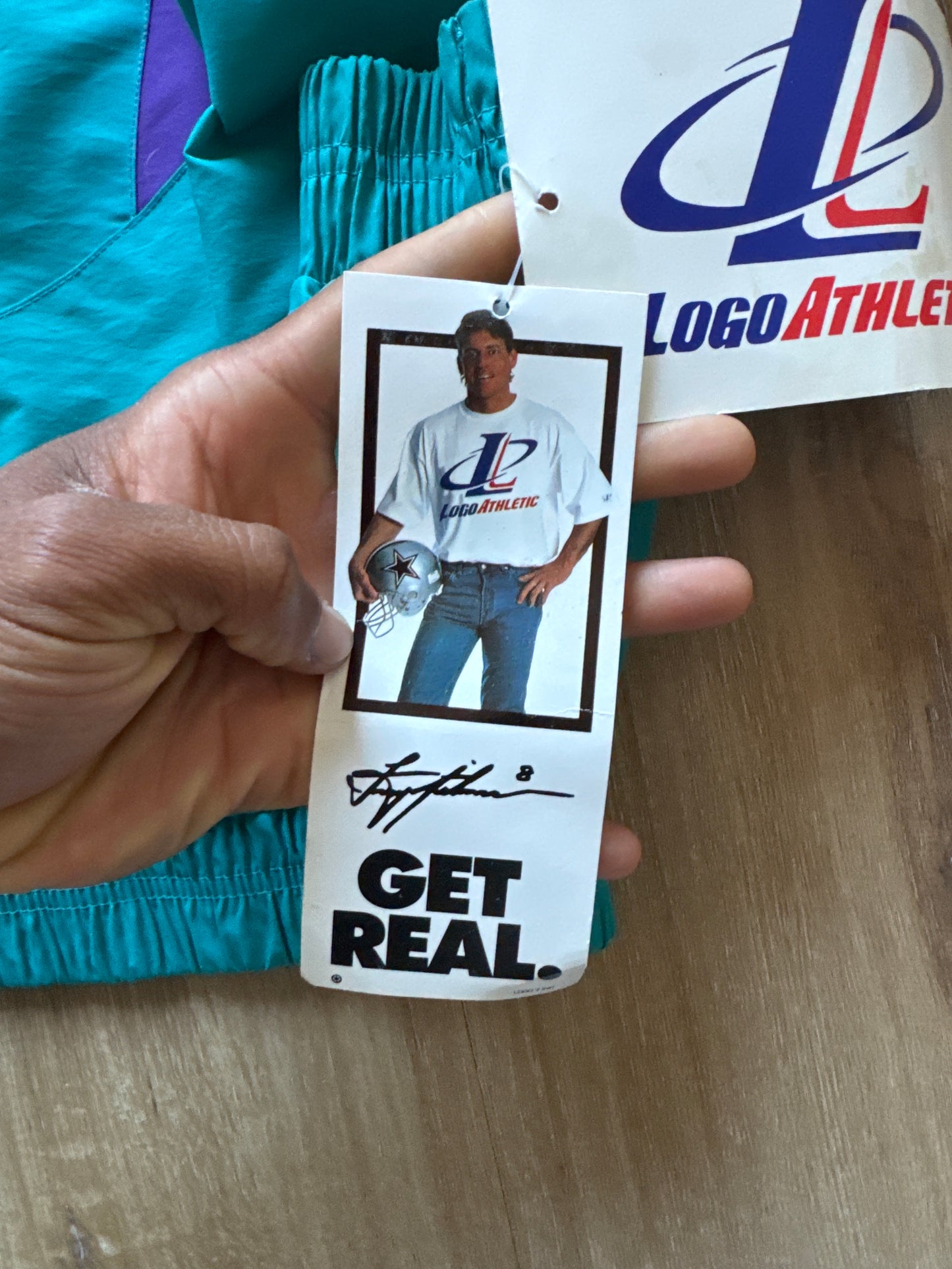 Vintage 90s Logo Athletic Charlotte Hornets Sharktooth Windbreaker Jacket