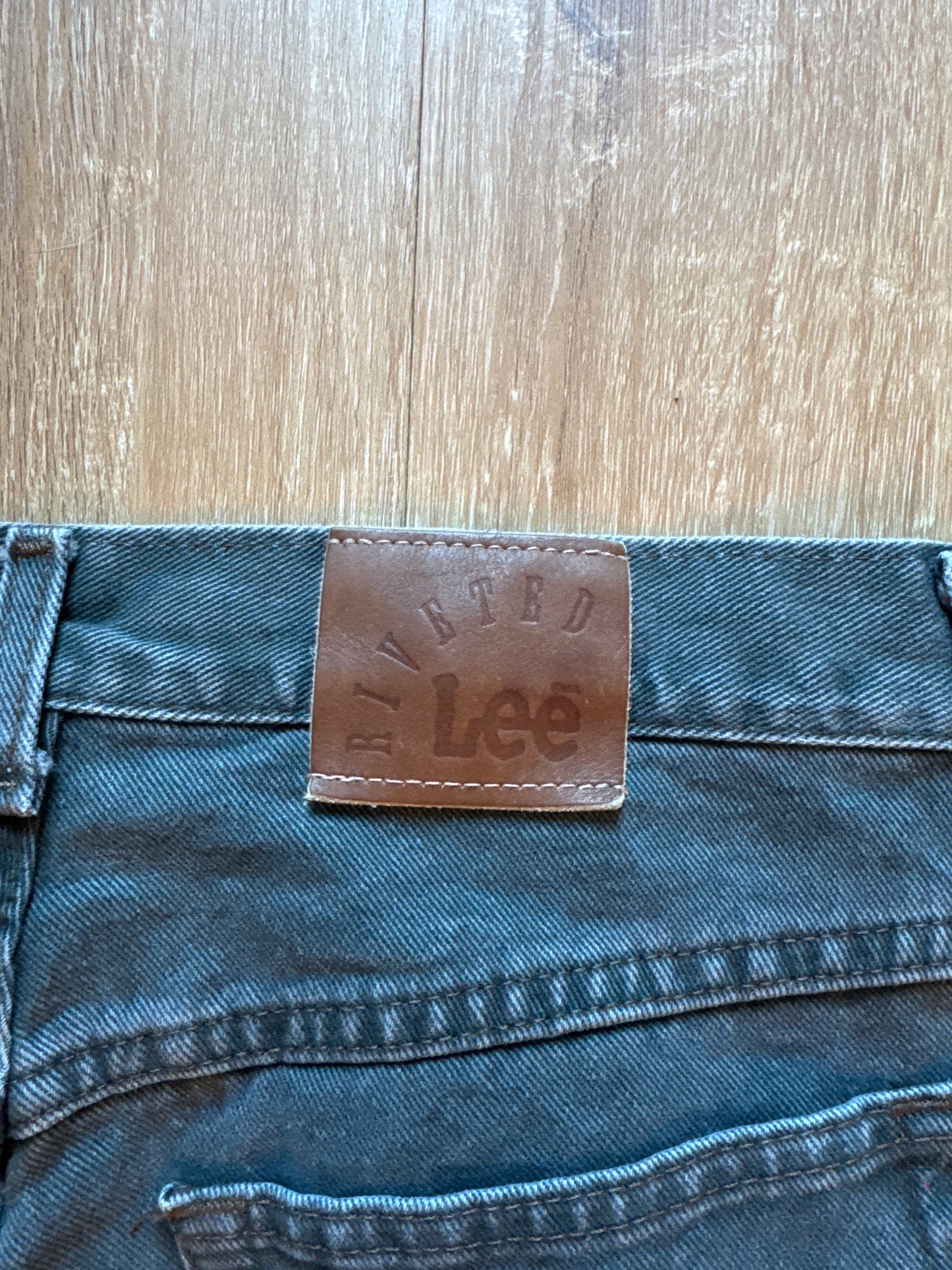 Vintage Women’s Lee Riveted Faded Black Denim Jeans