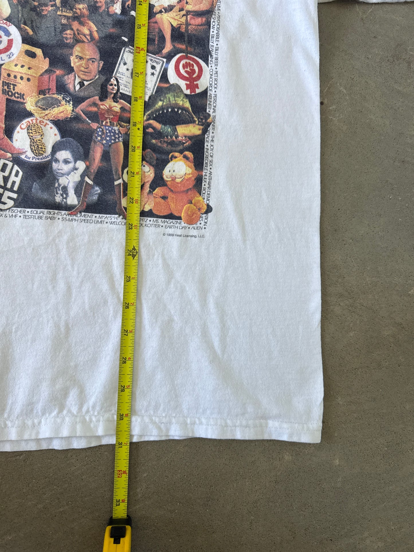 Vintage 1999 Nostalgia Collage 1970 - 1979 Decade Tee