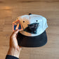Vintage Logo 7 Carolina Panthers Leather Strap Back Hat