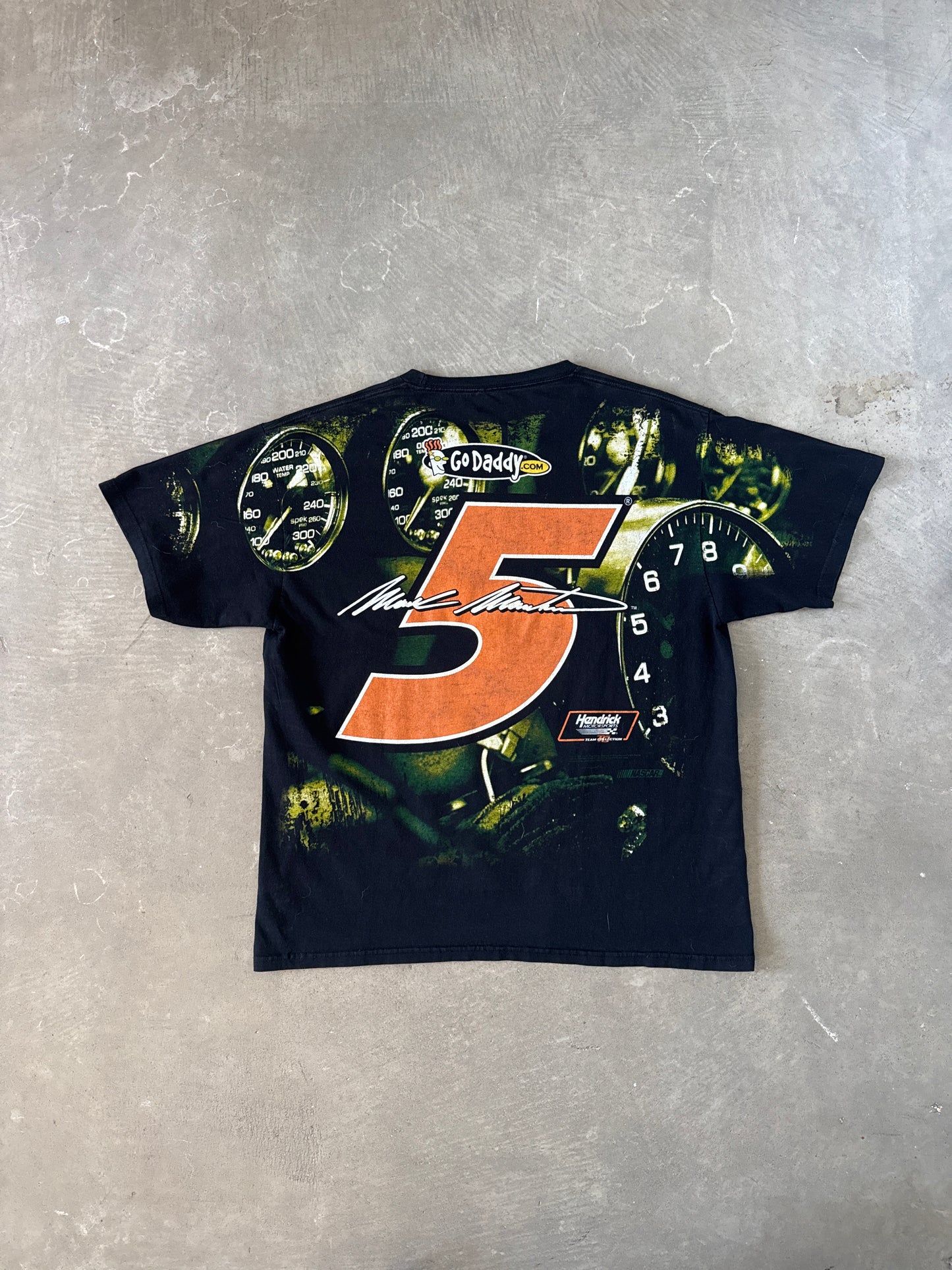 Nascar Mark Martin Go Daddy All Over Print Tee