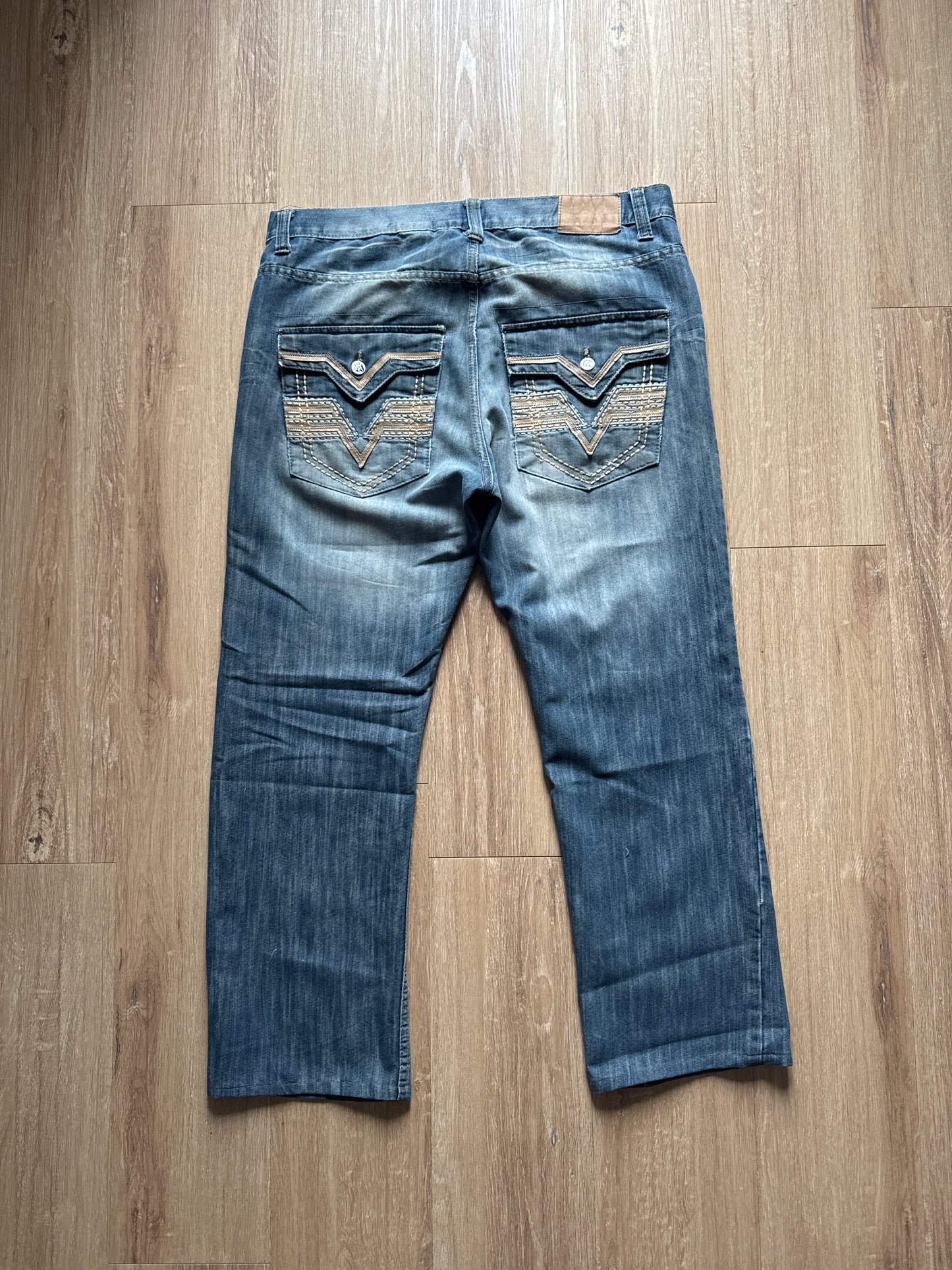 Vintage Y2K Red Ape Boot Cut Denim Jeans