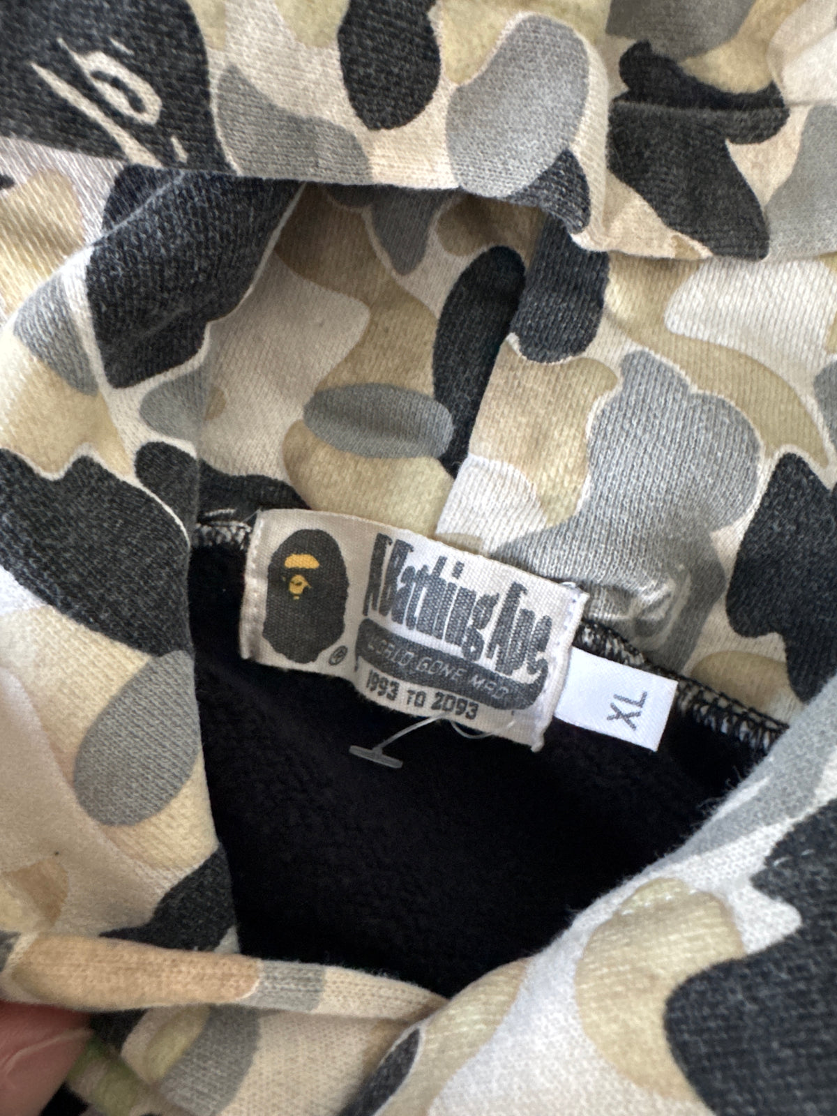 A Bathing Ape Bape Alienposter Ape Head Pullover Black Hoodie