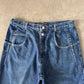 Vintage 90s Guess Jeans Pascal Loose Fit Tapered Leg Dark Washed Denim Jeans