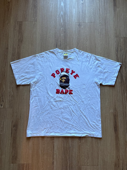 A Bathing Ape Bape Popeye Ape Head College Tee