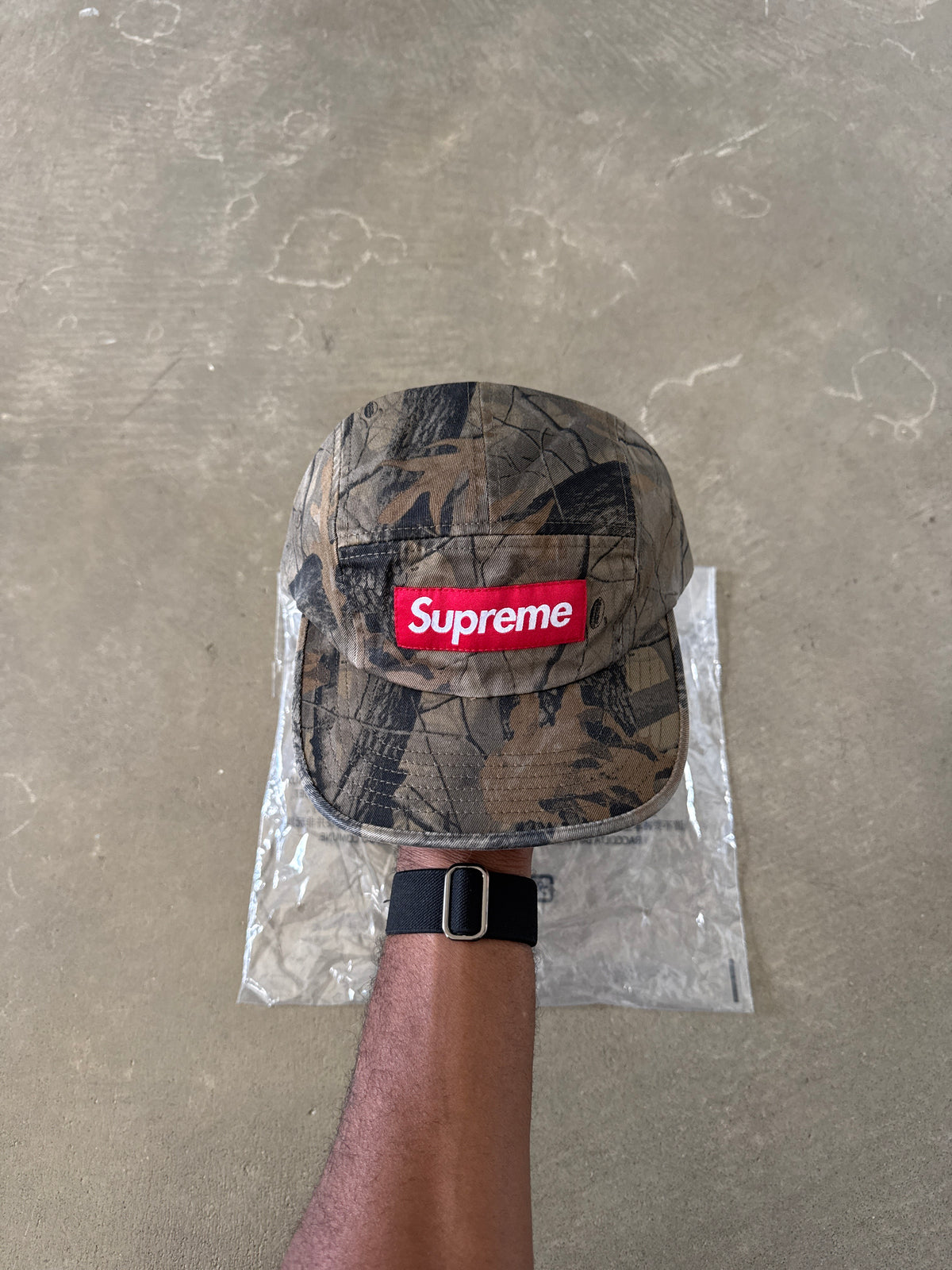Supreme Washed Chino Real Tree Camo Twill Camp Cap Hat
