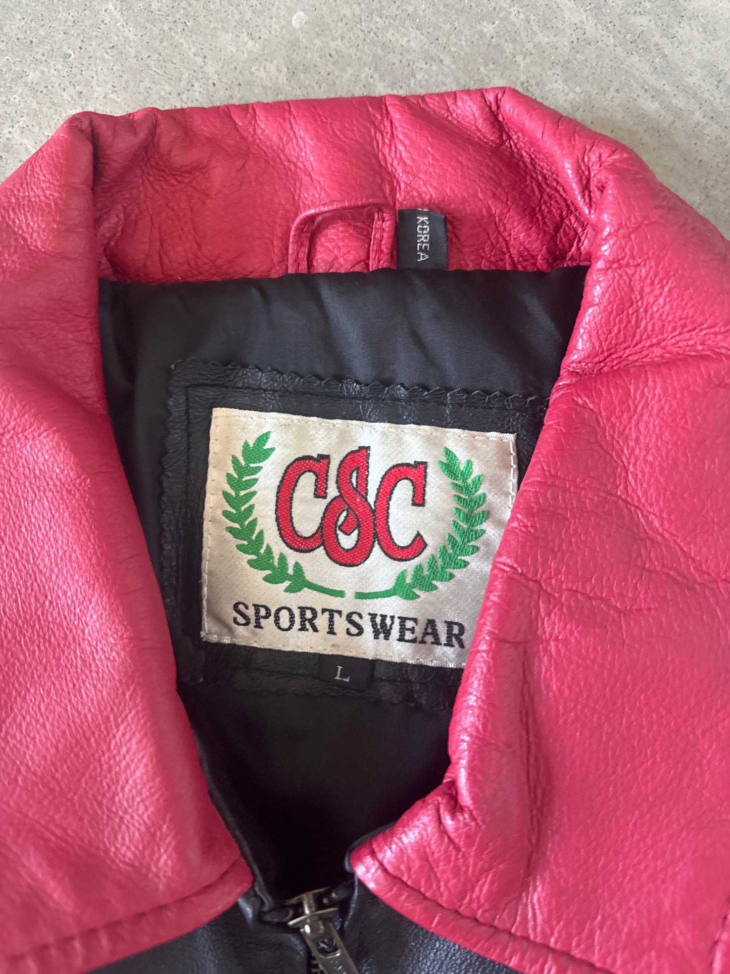 Vintage 90s CSC Sportswear University Of South Carolina Gamecocks Leather Varsity Jacket