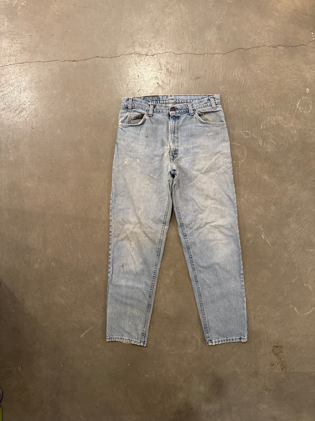 Vintage Levi’s 550 Orange Tab Relaxed Tapered Light Washed Denim Jeans