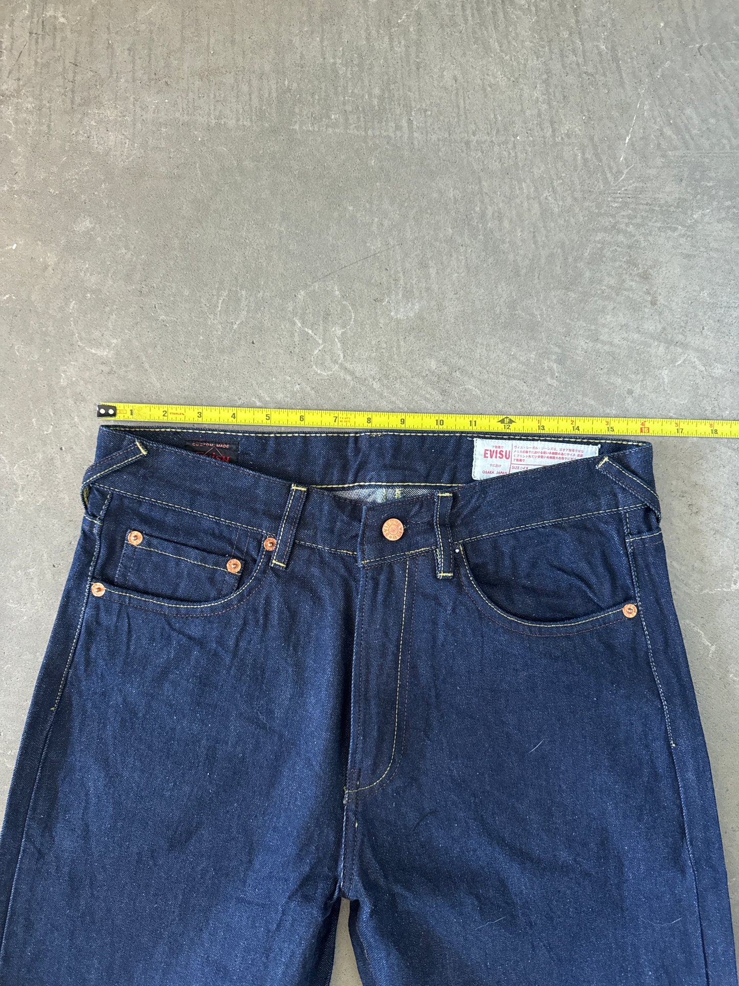 Evisu Embroidered Japanese Art Salvage Denim Jeans