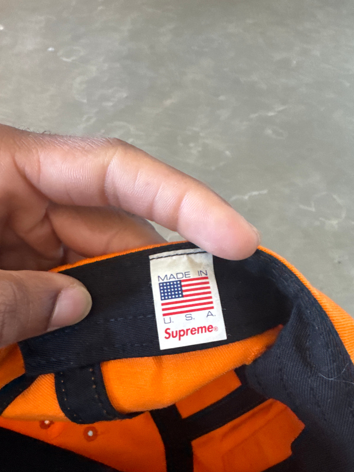 Supreme Washed Chino Twill Camp Cap Light Orange (FW23)