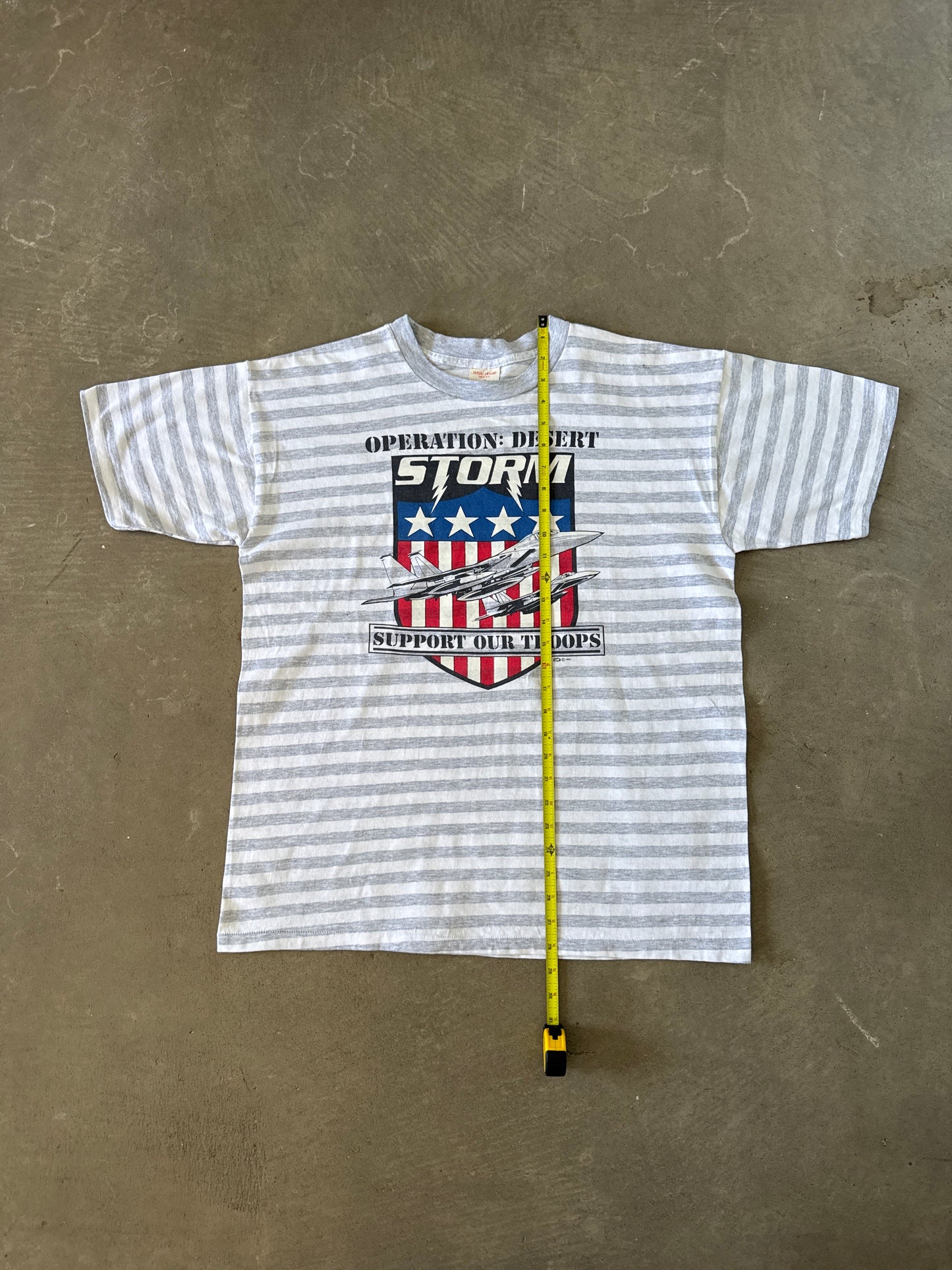 Vintage 1991 Operation Desert Storm Striped Tee