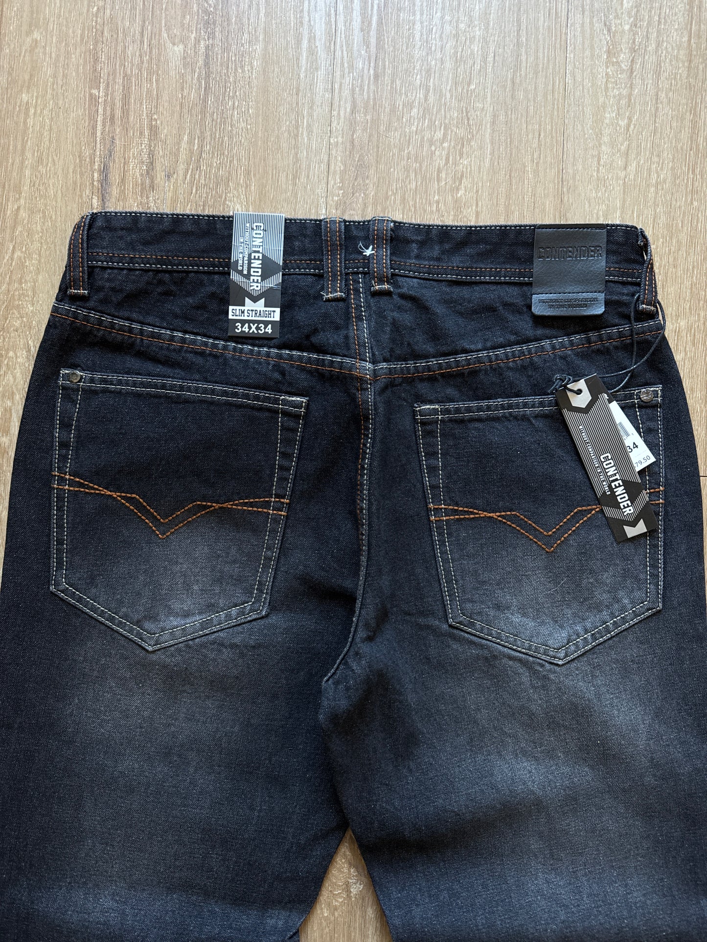 Y2K Contender Slim Straight Black Denim Jeans